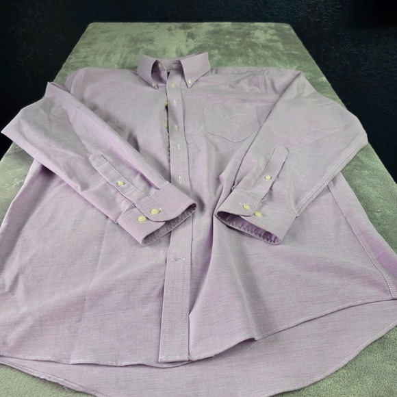Stafford Other - STAFFORD Lavender Long Sl "Oxford" Dress Shirt Men's Size 16 (34/35)